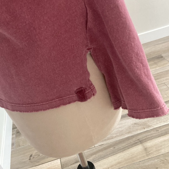 We the Free Distressed Drop Shoulder Top, Small - Picture 7 of 7